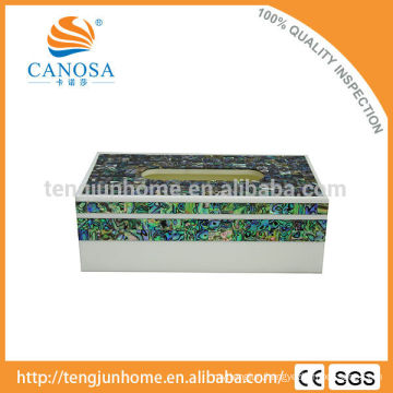 Trade Assurance abalone shell acrylic tissue box